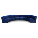  Manufacturer Color_Navy -- Limitless 174.5" Navy Velvet Upholstered 8 pc Modular Sectional IMAGE 1