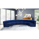  Manufacturer Color_Navy -- Limitless 174.5" Navy Velvet Upholstered 8 pc Modular Sectional IMAGE 2