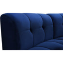  Manufacturer Color_Navy -- Limitless 174.5" Navy Velvet Upholstered 8 pc Modular Sectional IMAGE 9