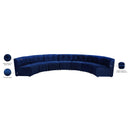  Manufacturer Color_Navy -- Limitless 169.5" Navy Velvet Upholstered 7 pc Modular Sectional IMAGE 14