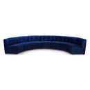 Manufacturer Color_Navy -- Limitless 169.5" Navy Velvet Upholstered 7 pc Modular Sectional IMAGE 1