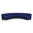  Manufacturer Color_Navy -- Limitless 157.5" Navy Velvet Upholstered 6 pc Modular Sectional IMAGE 1
