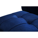  Manufacturer Color_Navy -- Limitless 119.5" Navy Velvet Upholstered 4 pc Modular Sectional IMAGE 12