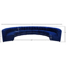  Manufacturer Color_Navy -- Limitless 177.5" Navy Velvet Upholstered 10 pc Modular Sectional IMAGE 13