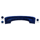 Manufacturer Color_Navy -- Limitless 177.5" Navy Velvet Upholstered 10 pc Modular Sectional IMAGE 14