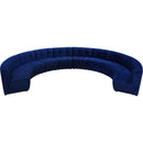  Manufacturer Color_Navy -- Limitless 177.5" Navy Velvet Upholstered 10 pc Modular Sectional IMAGE 5