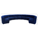  Manufacturer Color_Navy -- Limitless 177.5" Navy Velvet Upholstered 11 pc Modular Sectional IMAGE 13