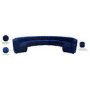  Manufacturer Color_Navy -- Limitless 177.5" Navy Velvet Upholstered 11 pc Modular Sectional IMAGE 14