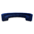  Manufacturer Color_Navy -- Limitless 177.5" Navy Velvet Upholstered 11 pc Modular Sectional IMAGE 1