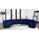  Manufacturer Color_Navy -- Limitless 177.5" Navy Velvet Upholstered 11 pc Modular Sectional IMAGE 2