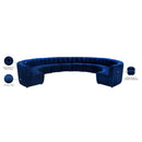  Manufacturer Color_Navy -- Limitless 177.5" Navy Velvet Upholstered 12 pc Modular Sectional IMAGE 14