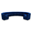  Manufacturer Color_Navy -- Limitless 177.5" Navy Velvet Upholstered 12 pc Modular Sectional IMAGE 1