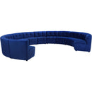  Manufacturer Color_Navy -- Limitless 177.5" Navy Velvet Upholstered 12 pc Modular Sectional IMAGE 3