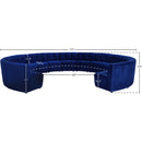  Manufacturer Color_Navy -- Limitless 177.5" Navy Velvet Upholstered 13 pc Modular Sectional IMAGE 13