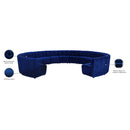  Manufacturer Color_Navy -- Limitless 177.5" Navy Velvet Upholstered 13 pc Modular Sectional IMAGE 14