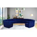  Manufacturer Color_Navy -- Limitless 177.5" Navy Velvet Upholstered 13 pc Modular Sectional IMAGE 2