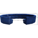  Manufacturer Color_Navy -- Limitless 177.5" Navy Velvet Upholstered 14 pc Modular Sectional IMAGE 12