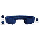  Manufacturer Color_Navy -- Limitless 177.5" Navy Velvet Upholstered 14 pc Modular Sectional IMAGE 13