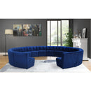  Manufacturer Color_Navy -- Limitless 177.5" Navy Velvet Upholstered 14 pc Modular Sectional IMAGE 2