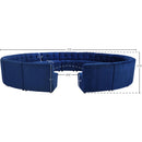  Manufacturer Color_Navy -- Limitless 177.5" Navy Velvet Upholstered 15 pc Modular Sectional IMAGE 12