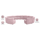  Manufacturer Color_Pink -- Limitless 177.5" Pink Velvet Upholstered 14 pc Modular Sectional IMAGE 13
