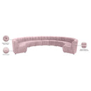  Manufacturer Color_Pink -- Limitless 177.5" Pink Velvet Upholstered 11 pc Modular Sectional IMAGE 14
