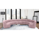  Manufacturer Color_Pink -- Limitless 177.5" Pink Velvet Upholstered 11 pc Modular Sectional IMAGE 2