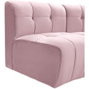  Manufacturer Color_Pink -- Limitless 177.5" Pink Velvet Upholstered 10 pc Modular Sectional IMAGE 10