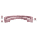  Manufacturer Color_Pink -- Limitless 177.5" Pink Velvet Upholstered 10 pc Modular Sectional IMAGE 14