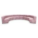  Manufacturer Color_Pink -- Limitless 177.5" Pink Velvet Upholstered 10 pc Modular Sectional IMAGE 1