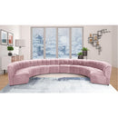  Manufacturer Color_Pink -- Limitless 177.5" Pink Velvet Upholstered 10 pc Modular Sectional IMAGE 2
