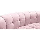  Manufacturer Color_Pink -- Limitless 177.5" Pink Velvet Upholstered 10 pc Modular Sectional IMAGE 6