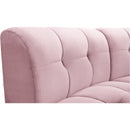  Manufacturer Color_Pink -- Limitless 141.5" Pink Velvet Upholstered 5 pc Modular Sectional IMAGE 9