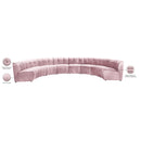  Manufacturer Color_Pink -- Limitless 174.5" Pink Velvet Upholstered 8 pc Modular Sectional IMAGE 14