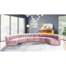  Manufacturer Color_Pink -- Limitless 174.5" Pink Velvet Upholstered 8 pc Modular Sectional IMAGE 2