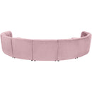  Manufacturer Color_Pink -- Limitless 177.5" Pink Velvet Upholstered 9 pc Modular Sectional IMAGE 4