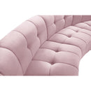  Manufacturer Color_Pink -- Limitless 177.5" Pink Velvet Upholstered 9 pc Modular Sectional IMAGE 7