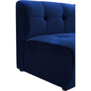  Manufacturer Color_Navy -- Limitless Navy Velvet Upholstered Modular Chair IMAGE 10