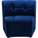 Meridian Limitless Stationary Fabric Chair 645Navy-C IMAGE 1
