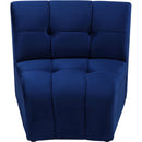  Manufacturer Color_Navy -- Limitless Navy Velvet Upholstered Modular Chair IMAGE 5