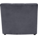  Manufacturer Color_Grey -- Limitless Grey Velvet Upholstered Modular Chair IMAGE 4