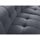  Manufacturer Color_Grey -- Limitless Grey Velvet Upholstered Modular Chair IMAGE 7