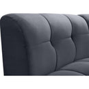  Manufacturer Color_Grey -- Limitless Grey Velvet Upholstered Modular Chair IMAGE 9