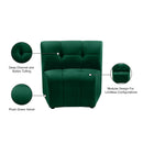  Manufacturer Color_Green -- Limitless Green Velvet Upholstered Modular Chair IMAGE 14