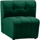  Manufacturer Color_Green -- Limitless Green Velvet Upholstered Modular Chair IMAGE 3