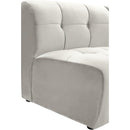  Manufacturer Color_Cream -- Limitless Cream Velvet Upholstered Modular Chair IMAGE 10