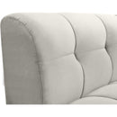  Manufacturer Color_Cream -- Limitless Cream Velvet Upholstered Modular Chair IMAGE 9