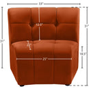  Manufacturer Color_Cognac -- Limitless Cognac Velvet Upholstered Modular Chair IMAGE 13