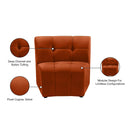  Manufacturer Color_Cognac -- Limitless Cognac Velvet Upholstered Modular Chair IMAGE 14