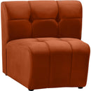  Manufacturer Color_Cognac -- Limitless Cognac Velvet Upholstered Modular Chair IMAGE 3